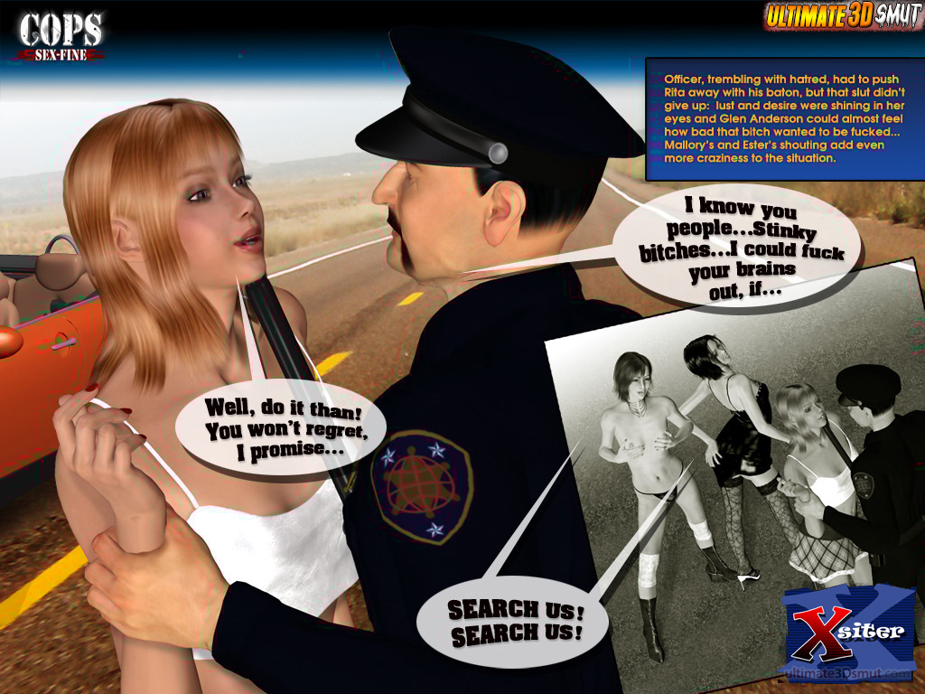 Xxx 3D World Slutty Chicks Roughly Punished By Horny Cop For Speeding In  Highway - YOUX.XXX