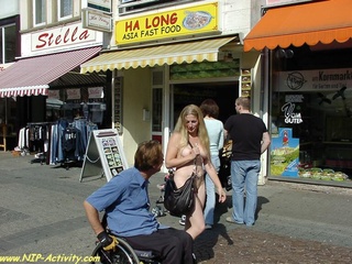 associating people nude public