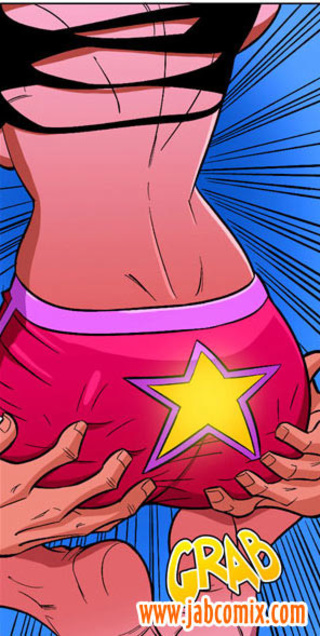 brunette cartoon hottie red