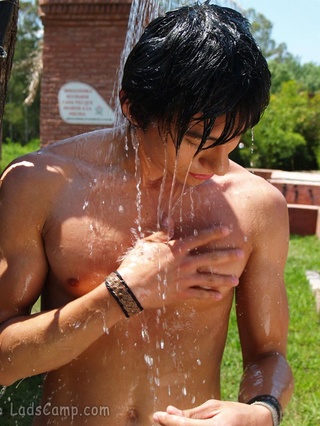 gay cum shower