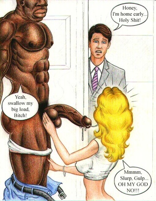 blonde toon housewife caught