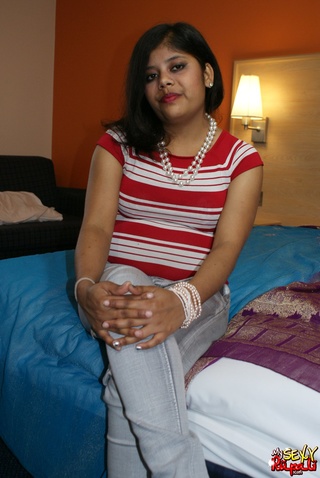 teen indian girl takes