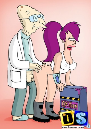 cachonda futurama professor flequillo