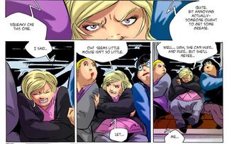 blond ponytailed girl feels