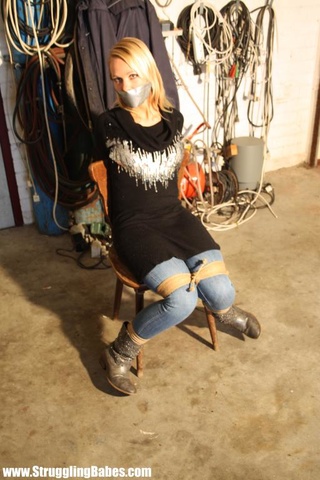 blonde girl jeans tightly