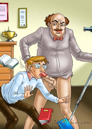 bald teacher forcing suck
