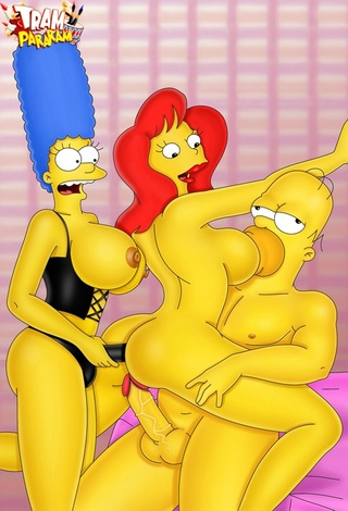 simpsons cool threesome fucking
