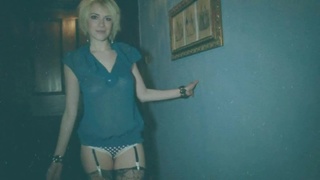 busty blonde teen blue