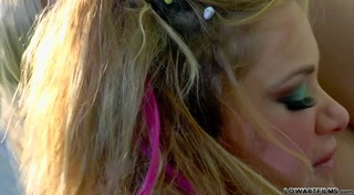hot blond cunt dildo