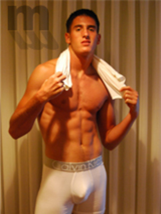 dazzling hunk shares cock