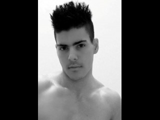 brunette attitudeguy perform close
