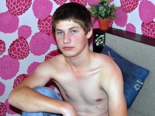 brunette hotjonnyboy perform close