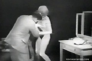 horny retro guy seducing