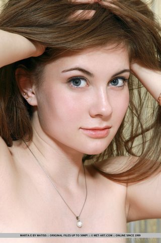 dreamy young chick seductively