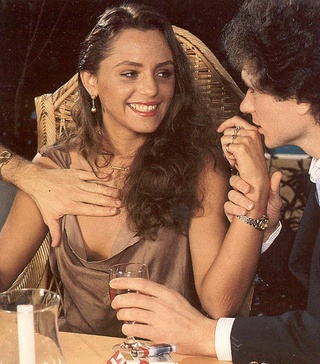 eighties brunette receives big