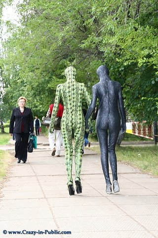 elástica verde negras zentai