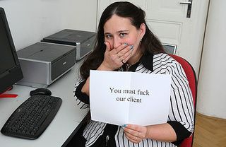 babe office outfit bbw