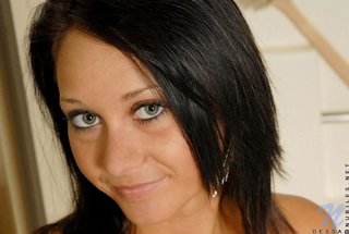 brunette, shaved pussy, small boobs, teen