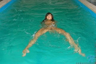 brunette, teen, thongs, wet