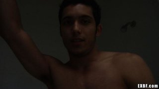 caught, gay, poor, shower