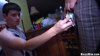 asistenta, gay, pobre, sumisión