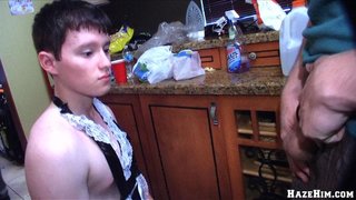 asistenta, gay, pobre, sumisión