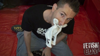 dude jerking off after