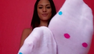 beautiful latina teases you