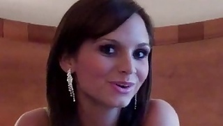 cute brunette telling harsh