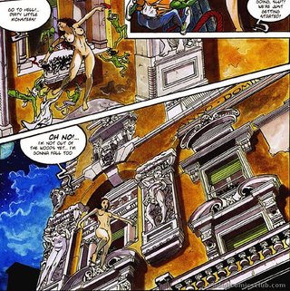 curly red babe comics