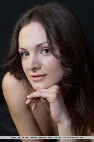 sweet natural brunette takes