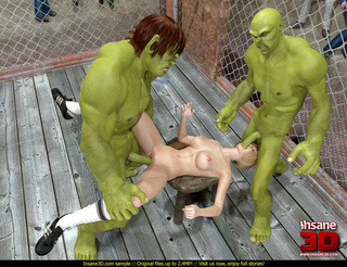 enormes verde lads follando
