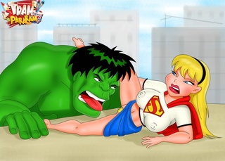 porno hulk divertida supergirl
