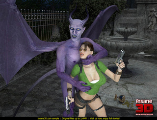 awful purple demon long