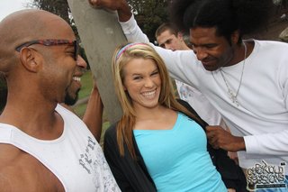 2 on 1, interracial, white, young