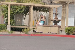 erotica, stockings and lingerie, upskirt in public