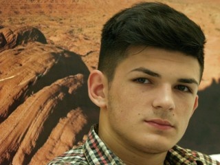 brunette young man stormy