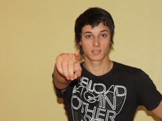 brunette young man handsome