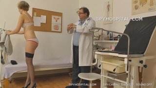 blonde chick strips gray