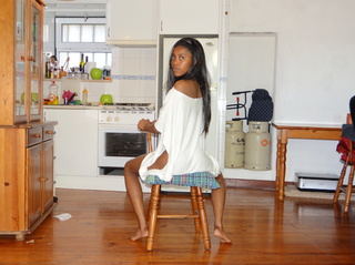 sexy negras chica mona excitingly