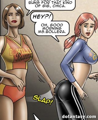 sporty coquettes warming exercising