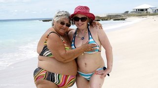 amateur, beach, mature, white