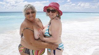 amateur, beach, mature, white