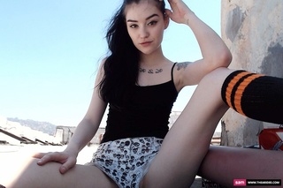 stunning babe tattoos wearing
