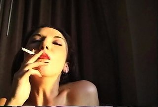 sensual dark haired lady