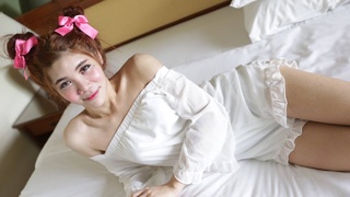pink ribbons hair tranny