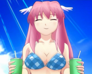 pink-haired manga slut big