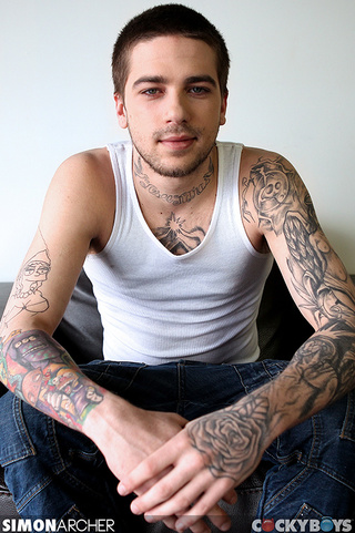 tattooed stud peels white
