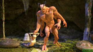 four-handed horned monster fuck