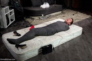 man mummified delving breath